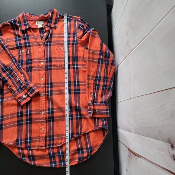 Stylus Plaid Women’s M, Long Sleeve Button-up Shirt, 100% Cotton, Like New - Picture 9 of 9